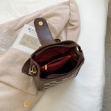 Checkerboard Leopard Print Square Bag