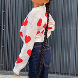 Autumn Hearts Knit Sweater