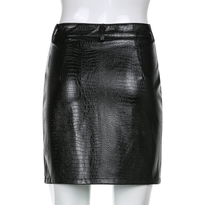 High Waist Slim Sexy Split Hip Skirt