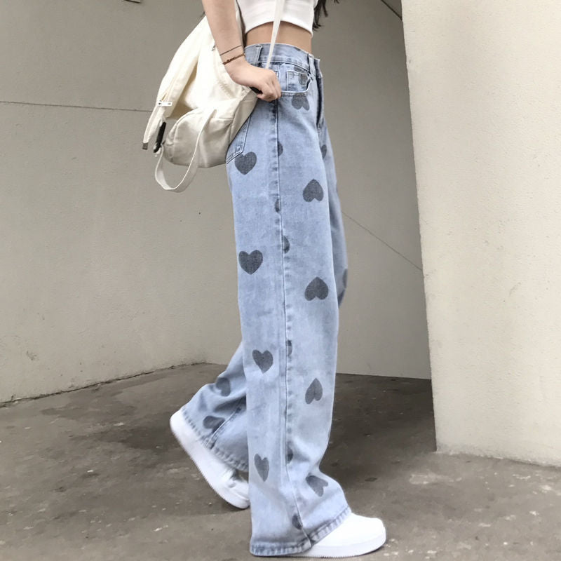 Love Printed Wide Leg Pants