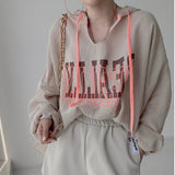 Hooded Printing Long Sleeves