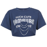 Street Hipster Personality Chain Print T-shirt