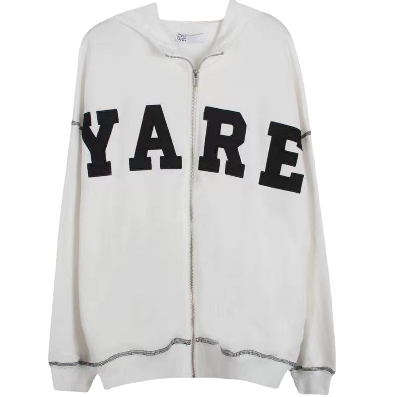 American Hooded Letter Sweater