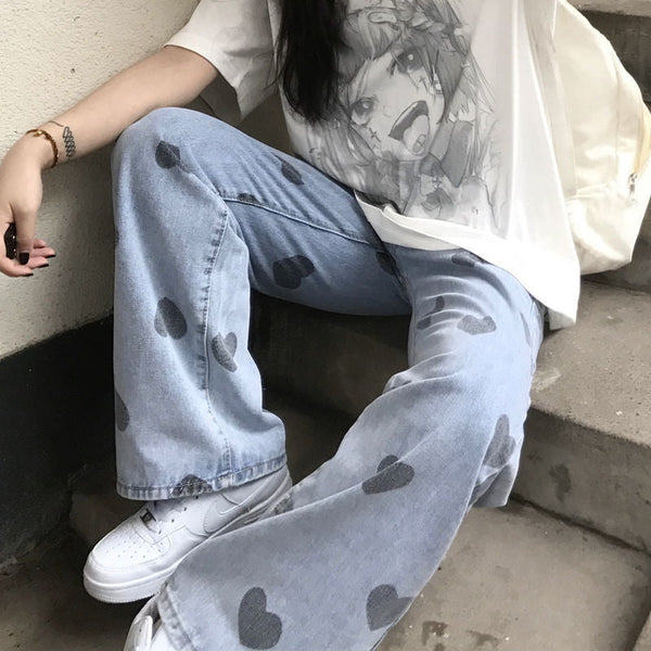 Love Printed Wide Leg Pants