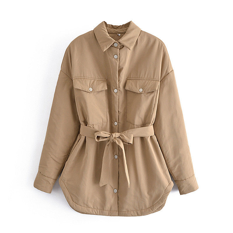 Belted Shirt Jacket
