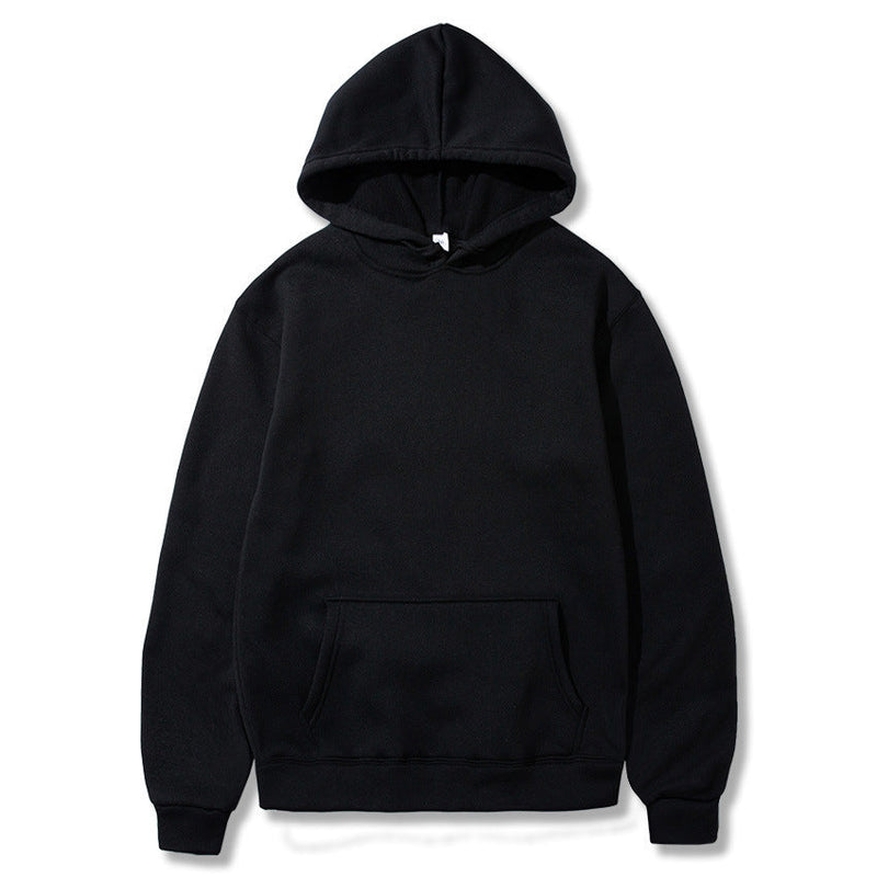 Oversized Solid Color Pullover Hoodie