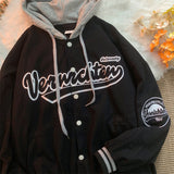 Simple Loose Hooded Jacket