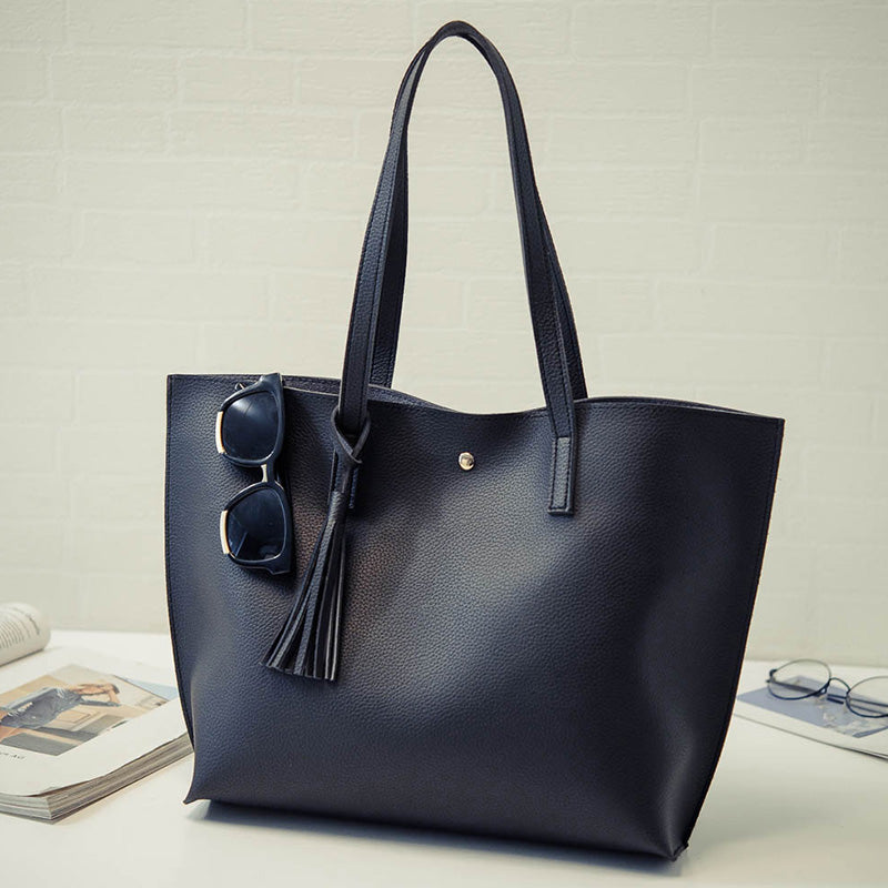 Pink Time Tassel Buckle Single Shoulder Bag