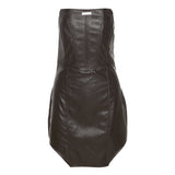 Leather Street Sexy Tube Top Dress Suit