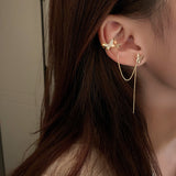 Micro-inlaid Zircon Butterfly Earrings