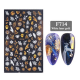 Nail Stickers 3D Christmas Series Two-color