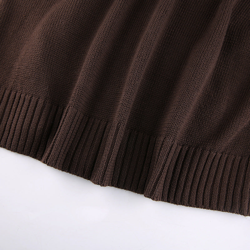 Slim Zipper Casual Hooded Sweater