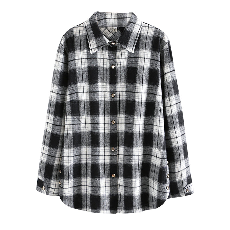 Square Fabric Plus Size Shirt