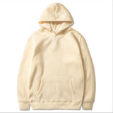 Oversized Solid Color Pullover Hoodie