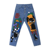 Cartoon Printed Jeans