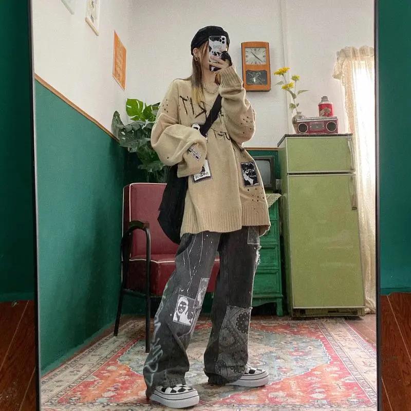 Street Hip Hop Retro Jeans