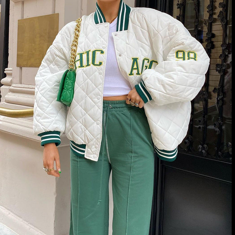 Retro Style Baseball Uniform Jacket