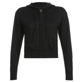 Slim Zipper Casual Hooded Sweater
