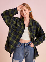 Lapel Long-sleeved Temperament Multicolor Shirt