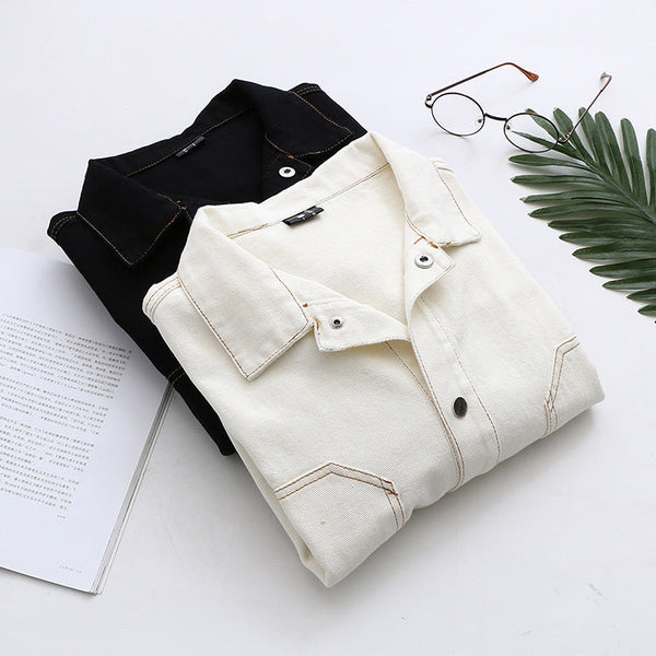 Cartoon Back Cat Print Jacket