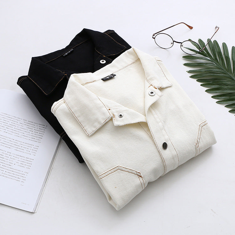 Cartoon Back Cat Print Jacket