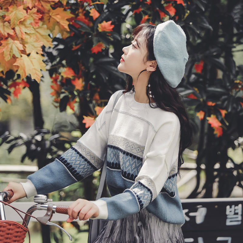 Striped Sweater Retro Chic Top