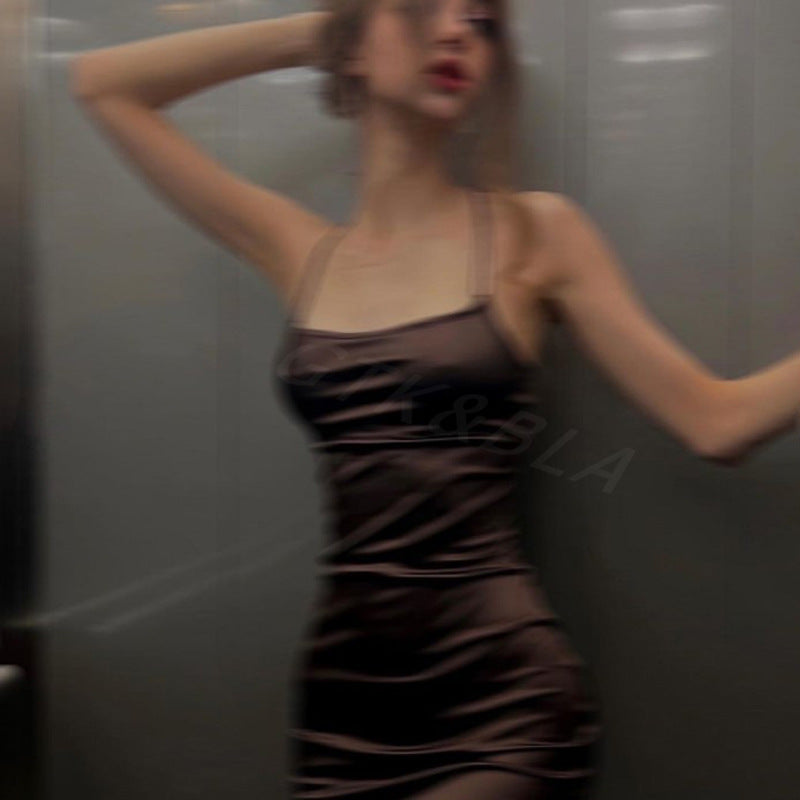 Sexy Bodycon Satin Dress