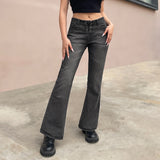 Slim Women's Solid Color Trousers