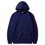 Oversized Solid Color Pullover Hoodie