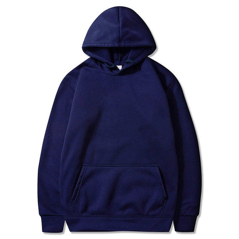 Oversized Solid Color Pullover Hoodie
