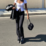 Street Wrap Breast Short Sleeve Top