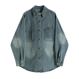 Retro Long-sleeved Denim Shirt