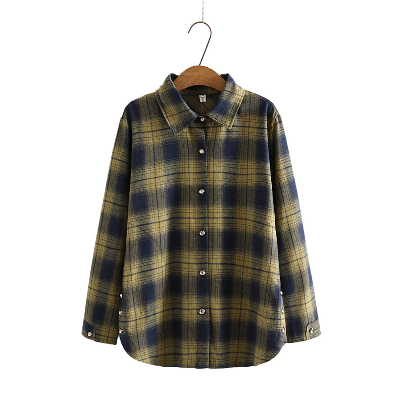 Square Fabric Plus Size Shirt