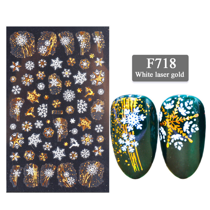Nail Stickers 3D Christmas Series Two-color