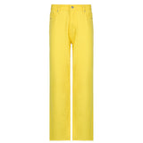 Candy Color High Waist Casual Straight Pants
