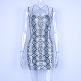 Graphic Print Sling Dress