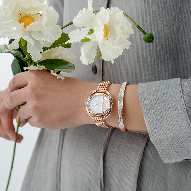 Oval Ball Quartz Watch