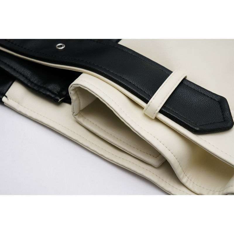 Black & White Leather Jacket