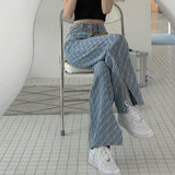 High Waist Thin Wide Leg Pants