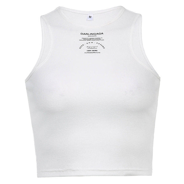 Slim Butterfly Embroidered Short Vest