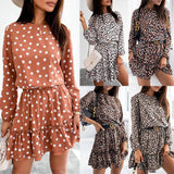 Long Sleeve Round Neck Dress