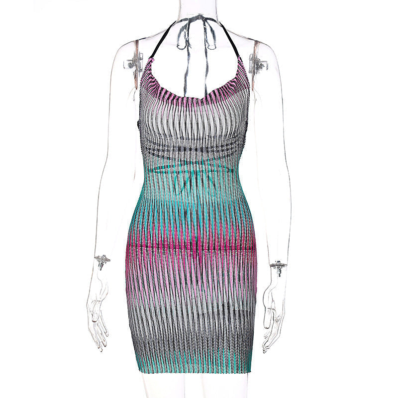 Sexy See-through Halter Dress