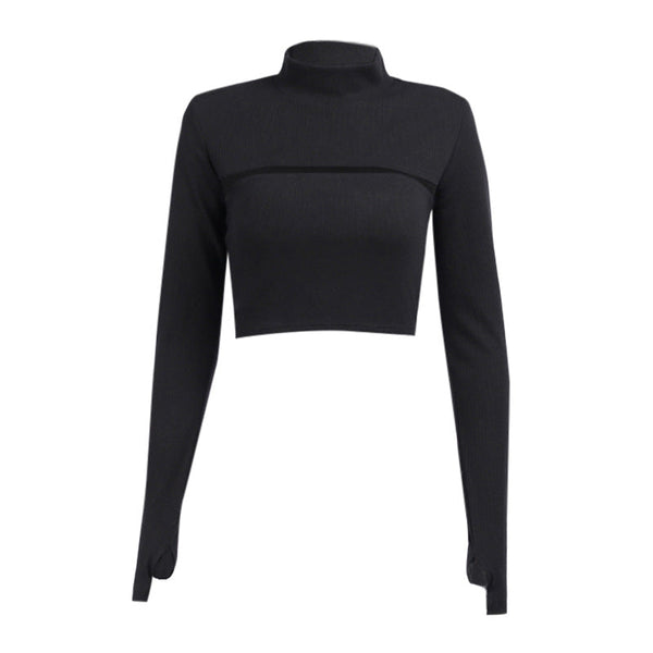 Hollow Slim Knit Long-sleeved Top Vest Suit