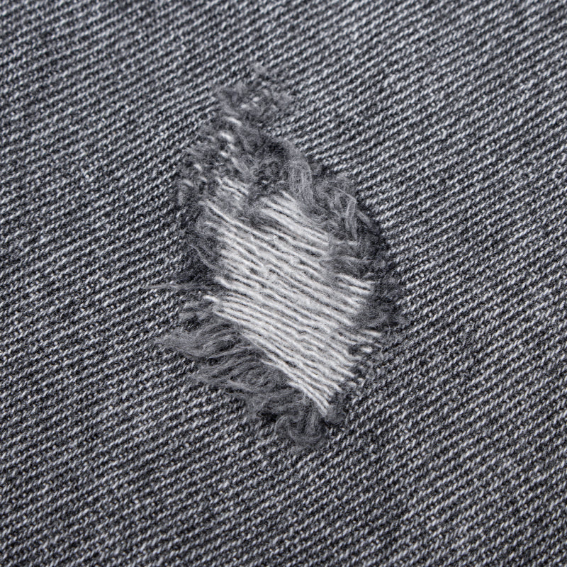 High-rise Ripped Slit Jeans