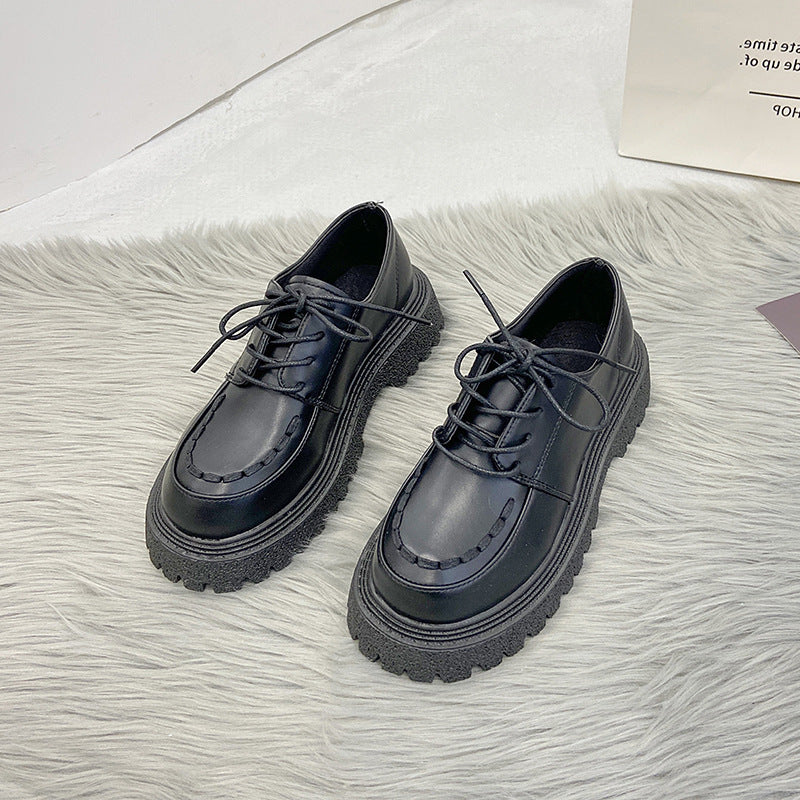 Lace Student Single Shoes Winter