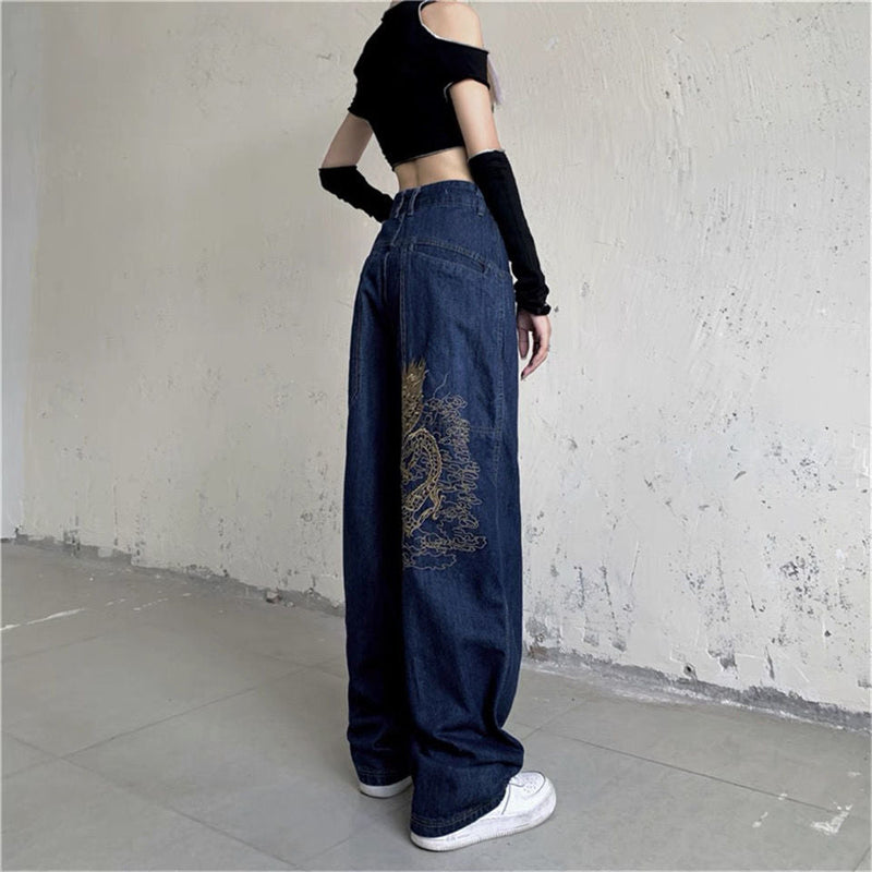 Wide Leg Mopping Trousers