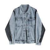 Contrast Color Stitching Denim Jacket