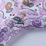 Printed Slim-fit High-waist Flared Pants Street