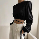 Short Cropped Long-sleeved Top