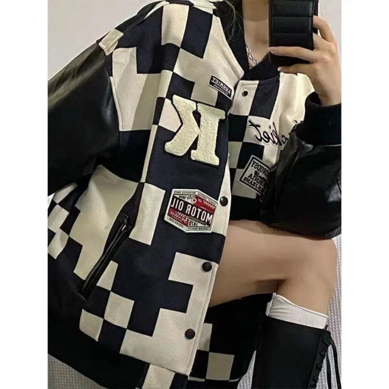 Hip-hop Long-sleeved Baseball Uniform Jacket